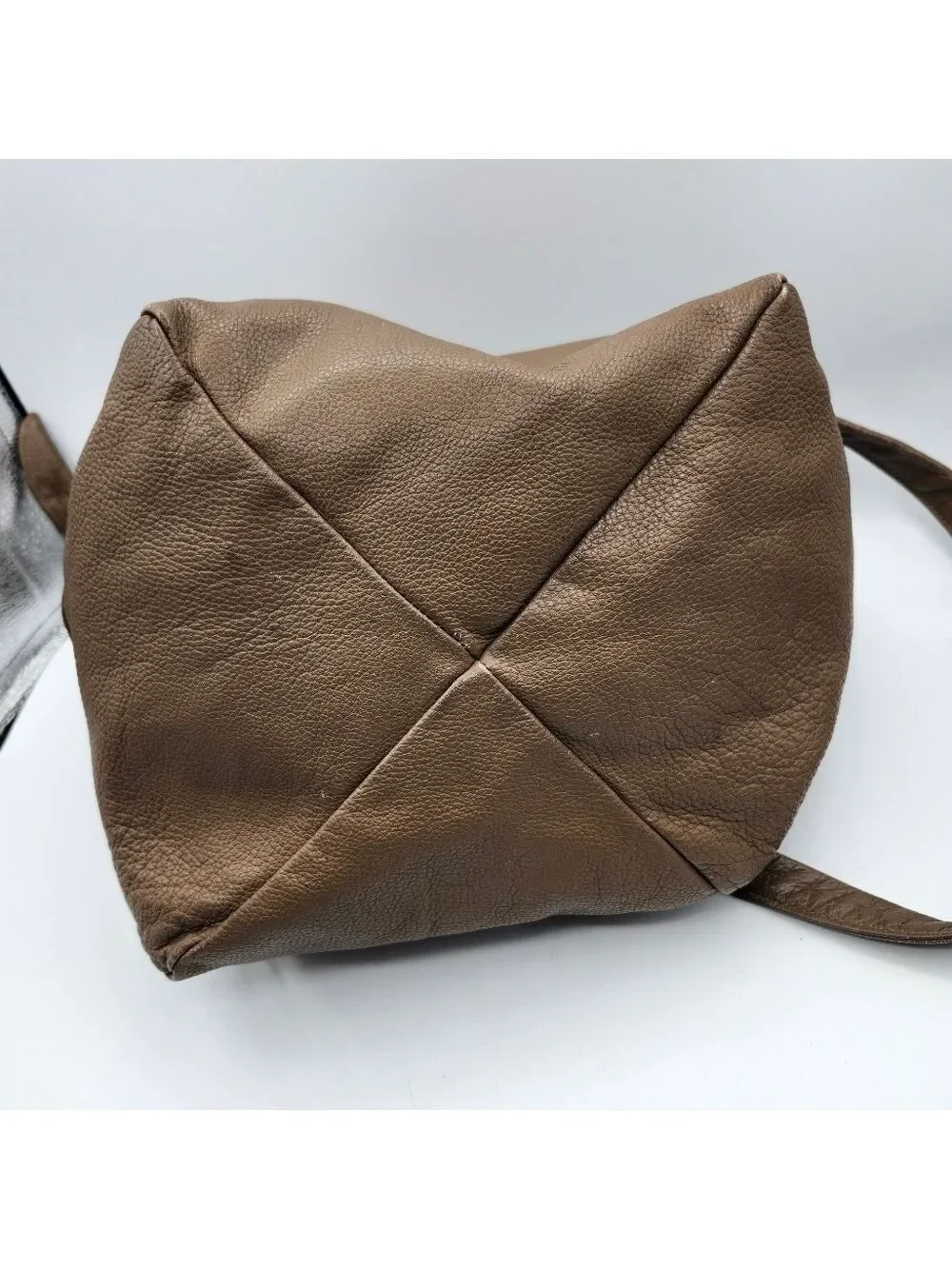 Stone Mountain Brown Leather Hobo Bag
